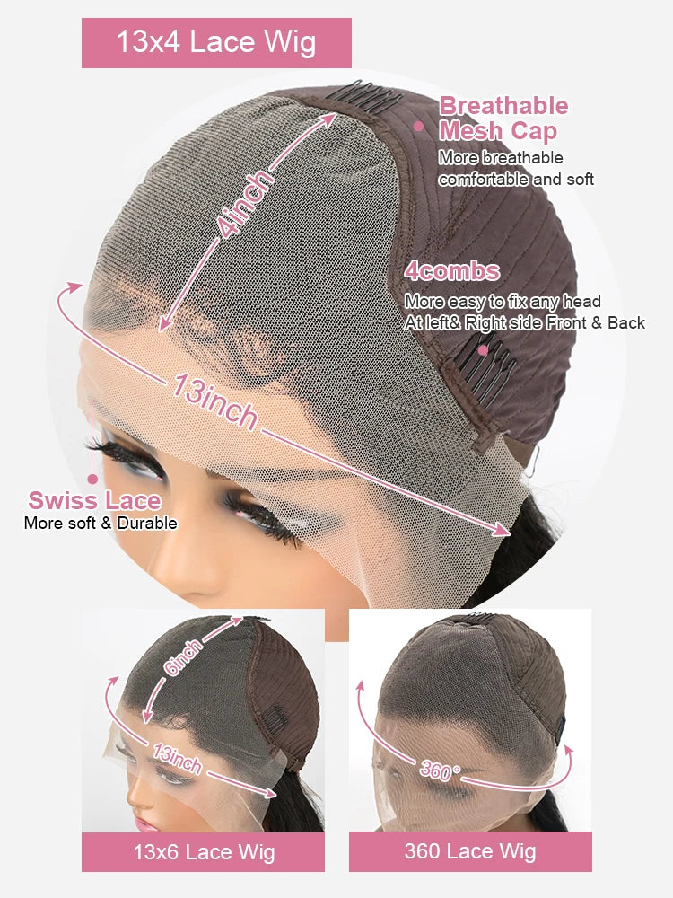 Hd Transparent Lace Front Human Hair