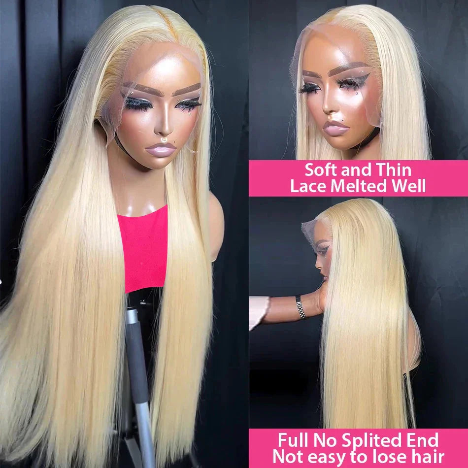 Density Blonde Straight X Lace Frontal Wig Brazilian