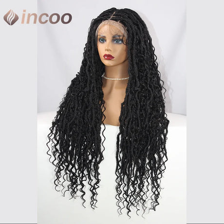 Butterfly Loc Dark Ginger Full Lace Front Braided