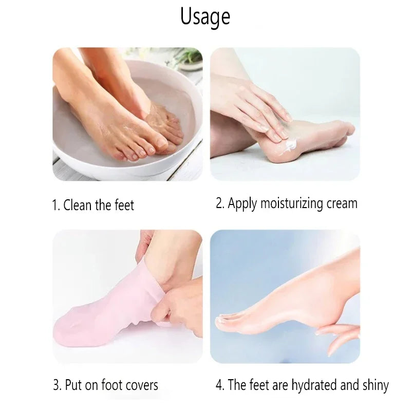 One Pair Pack Silicone Foot Care Socks Anti