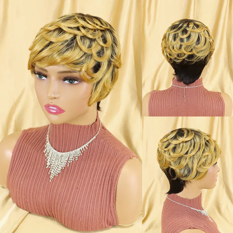 Straight Human Hair Wigs Short Bob Wig With