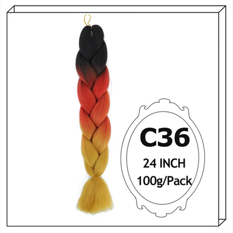 Synthetic Long Jumbo Ombre Braiding Hair For Women