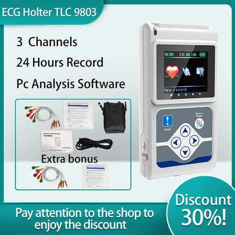 Contec Tlc Dynamic Ecg Monitor System Hours Recorder