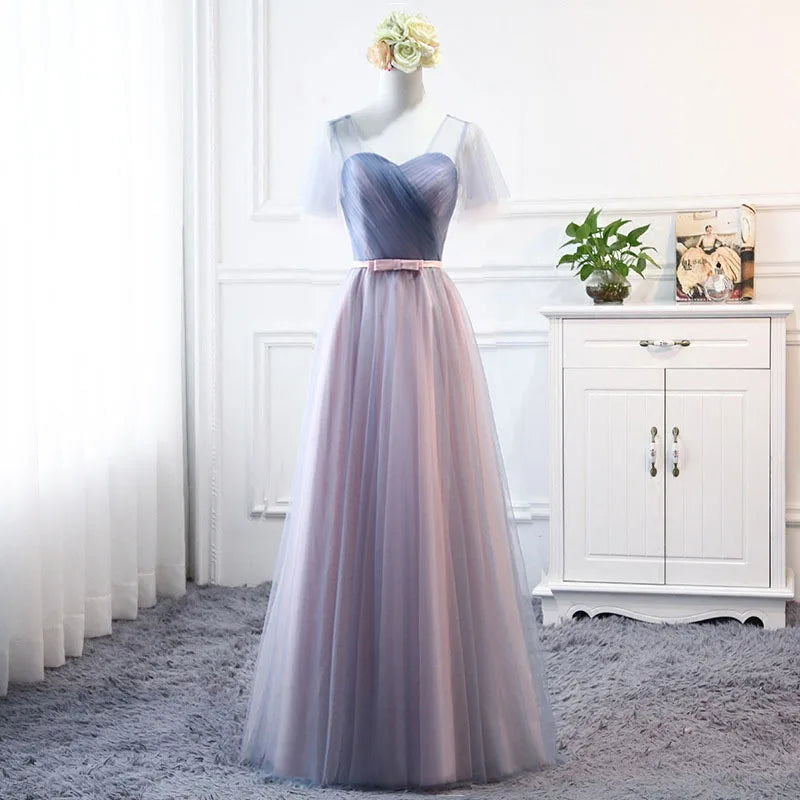 Elegant Chiffon Long Prom Evening Guest Dresses For