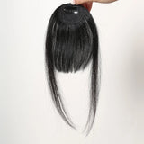 Human Hair Bangs Natural Black Brown French