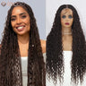 Boho Braided Lace Frontal Wig Wave Curly Goddess