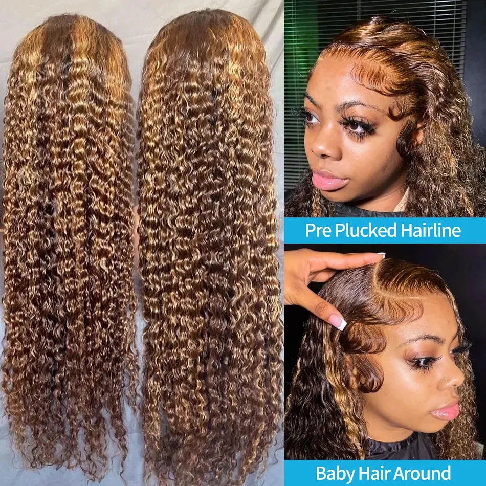 Densisty X Highlight Ombre Deep Wave Lace Frontal