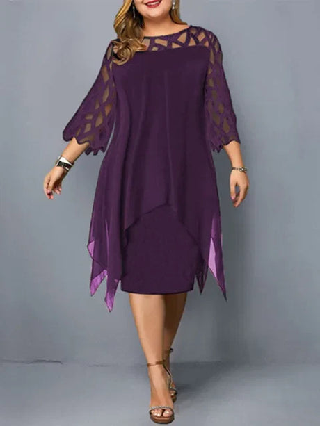 Sleeve Hollow Out Solid Sexy Women' Clothing Evening
