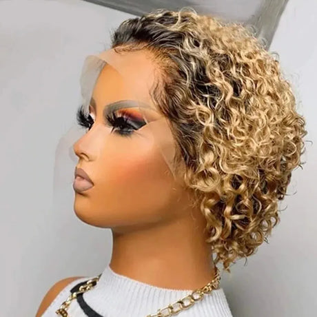 Pixie Cut Wig Human Hair X Lace Frontal