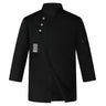 Men Women Chef Uniform Stand Collar Single-Breasted Pocket