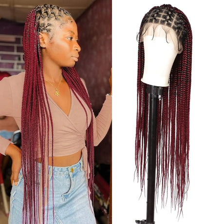 Kalyss Criss Cross Knotless Box Braided Wigs With