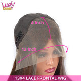 Ombre Blonde 13X4 Transparent Lace Front Human Hair