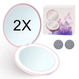 Mini Portable Folding Travel Pocket Makeup Mirror With