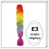 Synthetic Long Jumbo Ombre Braiding Hair For Women