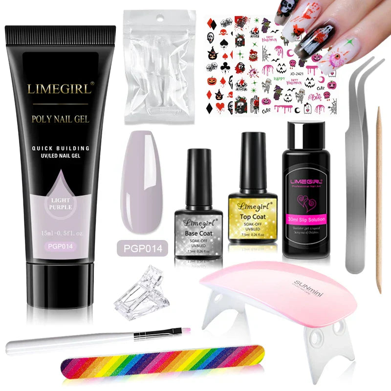 Limited Nail Extension Gel Kit Halloween Manicure Kit