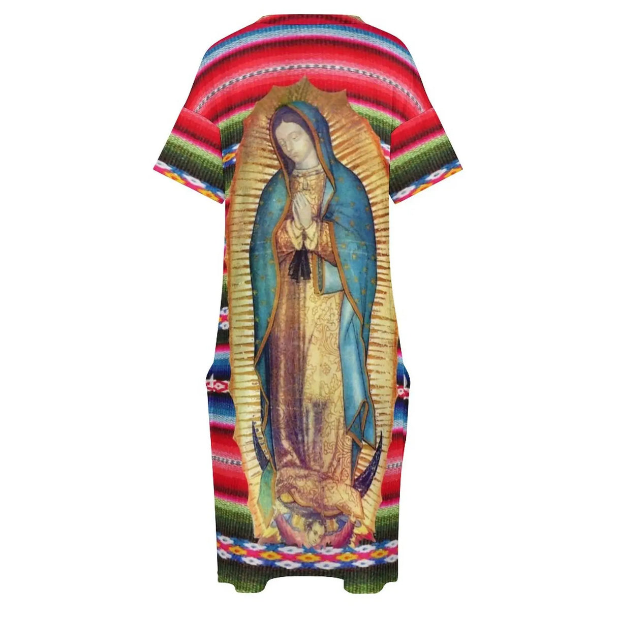 Virgin Mary Catholic Dress Short Sleeve Our Lady