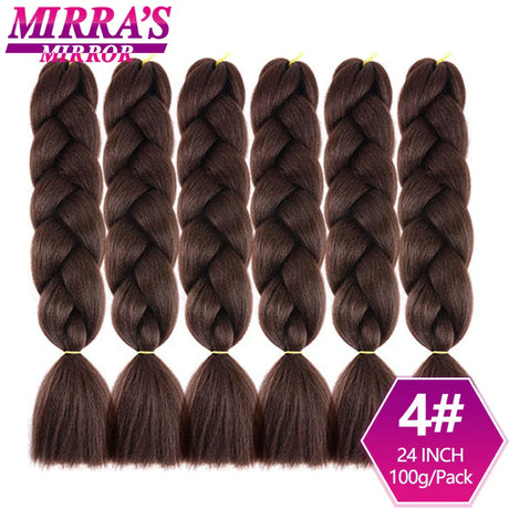 Jumbo Ombre Braids - Black, Brown, Blue, Pink