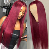 Burgundy J Red Hd Lace Frontal