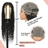 Kalyss Square Knotless Locs Briaded Wigs Full