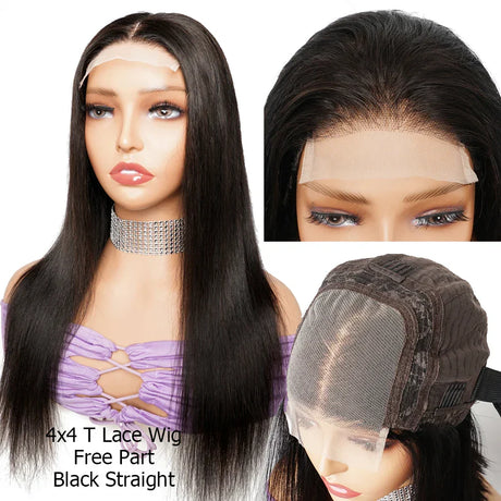 Brown Black Human Hair Wig For Women Lace