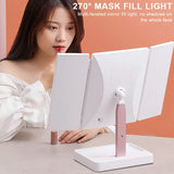 Led Light Vanity Mirror Magnifying Cosmetic Folding