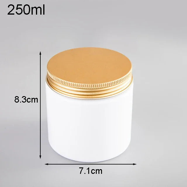 Plastic Jar With Lids Clear Cosmetic Refillable Bottles