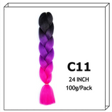 Synthetic Long Jumbo Ombre Braiding Hair For Women