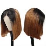 Short Bob Wig Ombre B/ Bob Straight Highlight