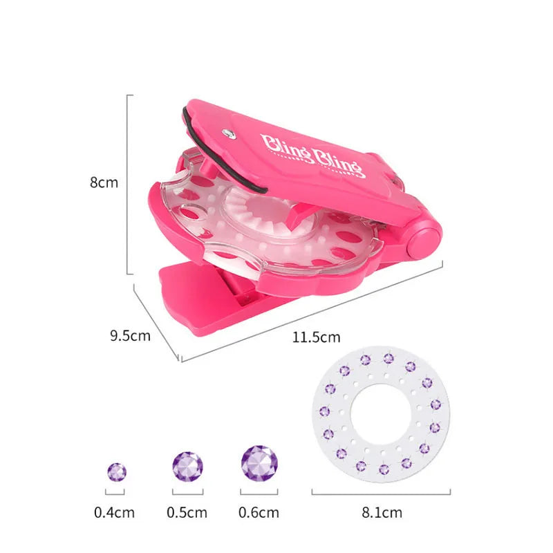 Automatic Hair Braiding Tool with Diamond Ornament & Accessories