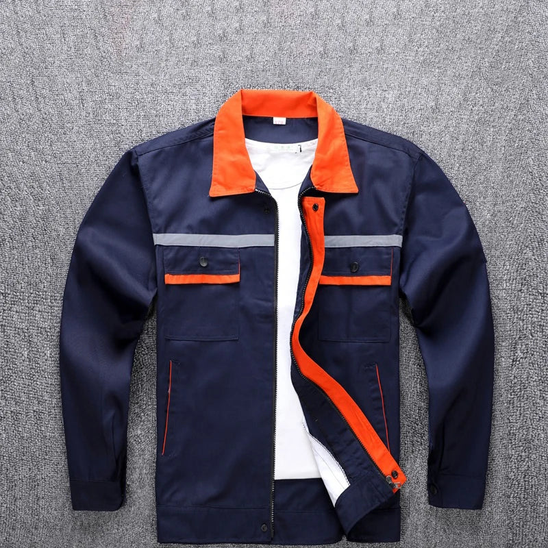 Safety Reflective Work Clothing Men Loose Durable Mechanical