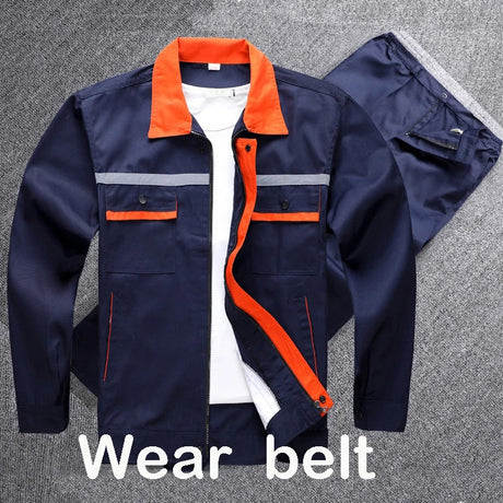 Safety Reflective Work Clothing Men Loose Durable Mechanical