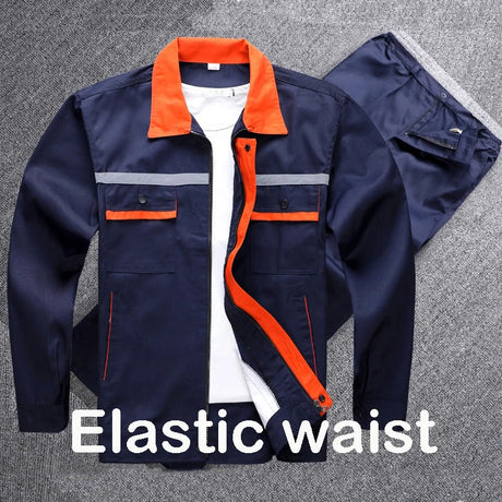 Safety Reflective Work Clothing Men Loose Durable Mechanical