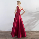 Satin Elegant Long Prom Evening Guest Summer Dresses