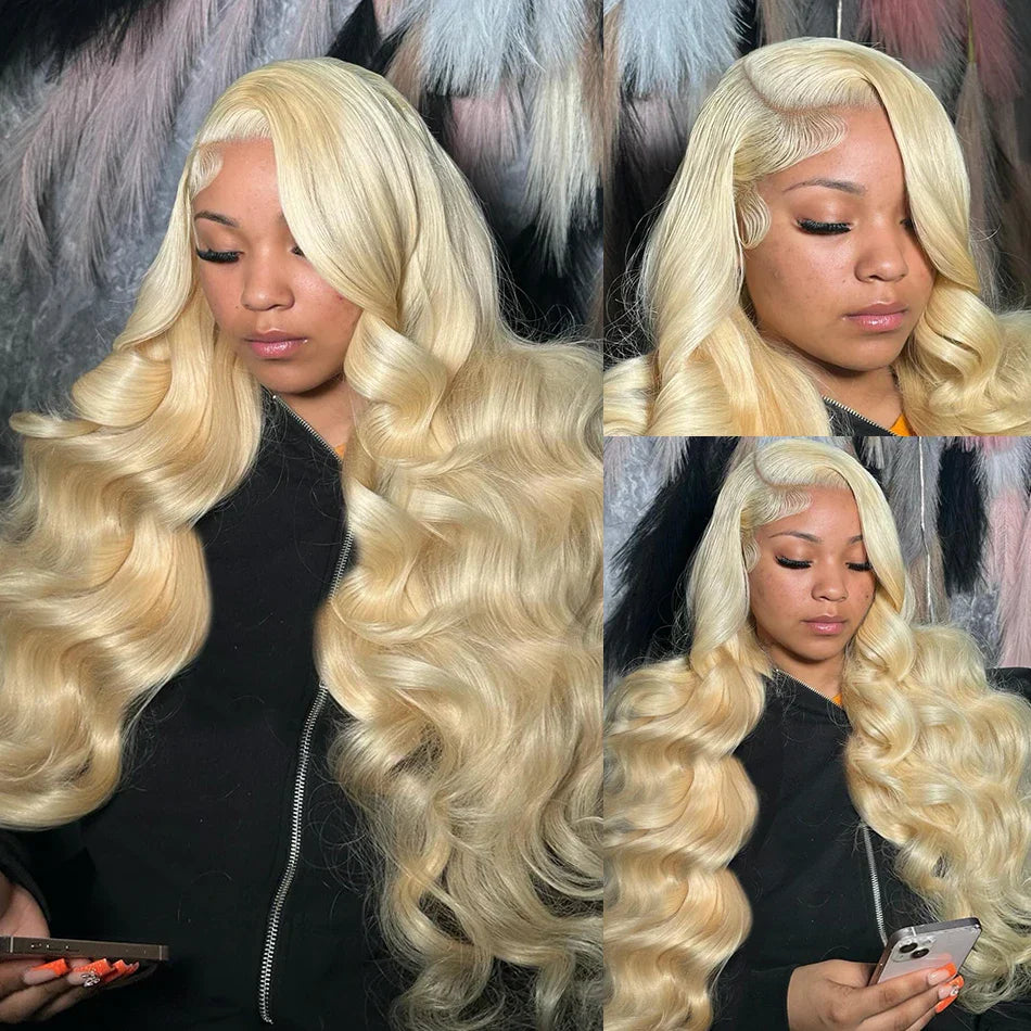 Honey Blonde Body Wave Lace Front Wig X