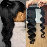 Body Wave Ponytail Human Hair Extension G Wrap