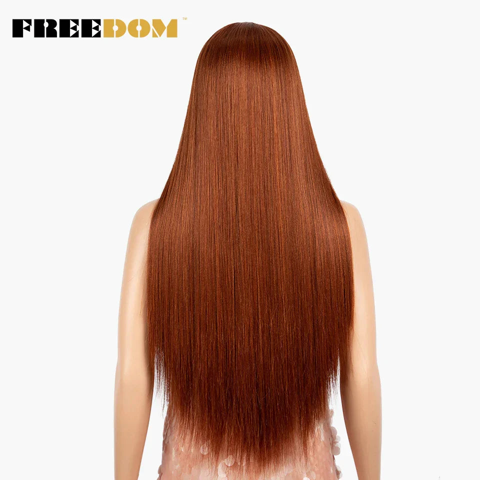 Freedom Synthetic Lace Front Wig Long Straight Wigs