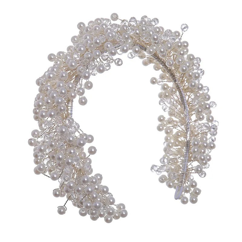 Luxury Bride Women Tiaras Handmade Wedding Hair Accessories