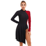 Womens Contemporary Lyrical Dance Dress Long Sleeve Color