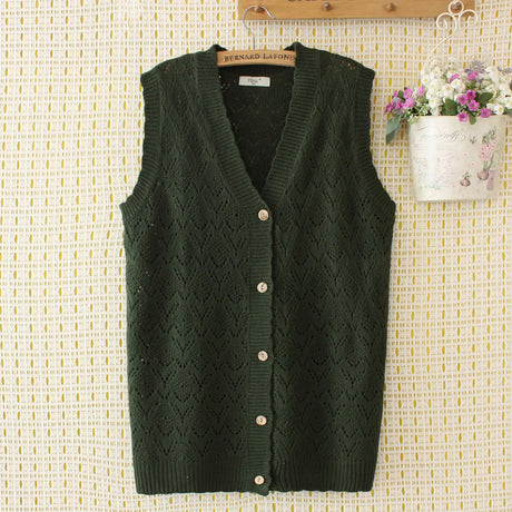 Sweater Vest Women Clothing 4Xl Loose Fit High