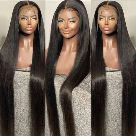 Bone Straight Glueless Human Hair Wig 13X4 Lace