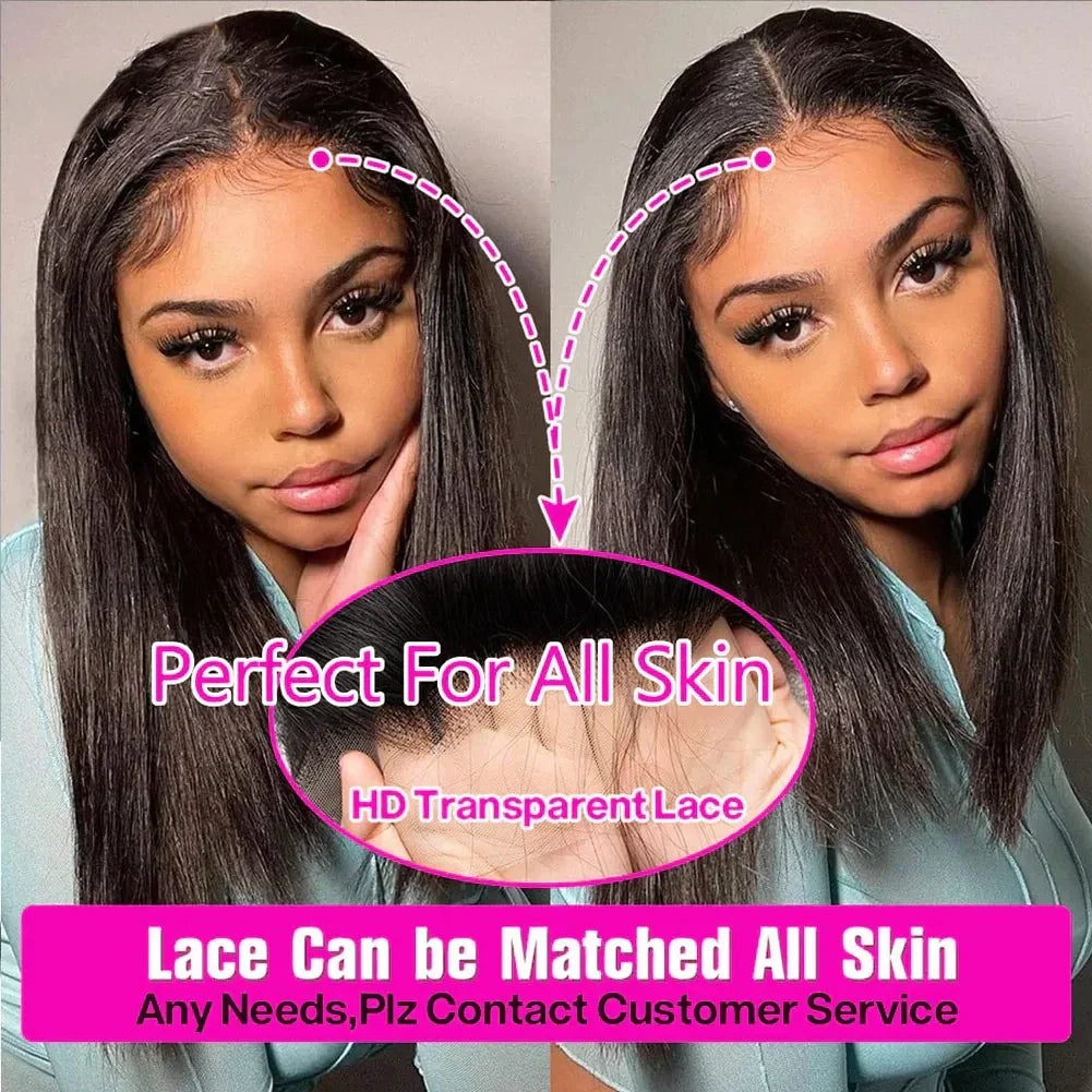 Hd Lace Frontal Wigs Straight Short Bob