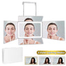 360° LED Trifold Self Haircut Mirror, Adjustable & Rechargeable