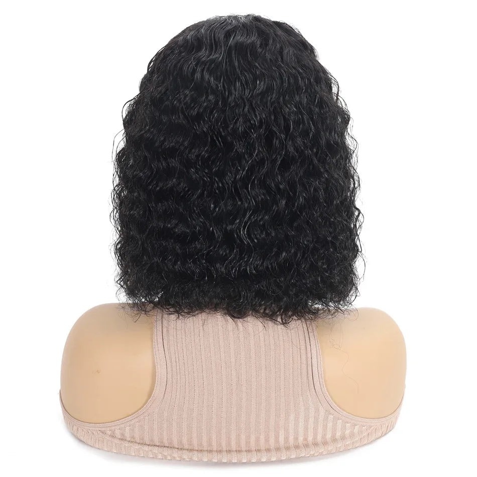 Deep Curly J Bob Wigs Human Hair Water