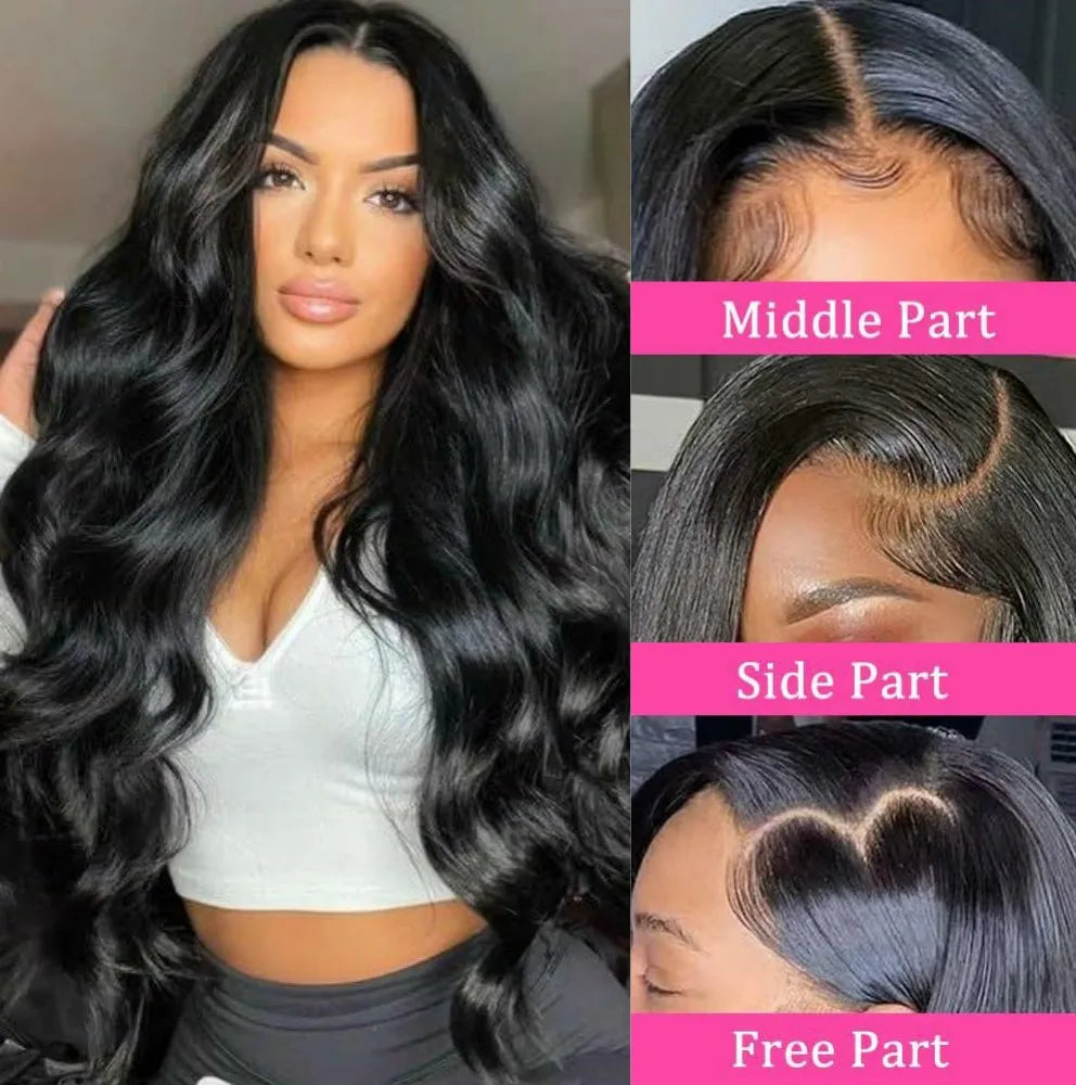 Density Hd Transparent Body Wave Lace Front