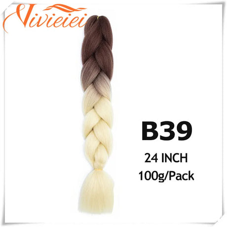 Pink Ombre Jumbo Braids Hair Extensions