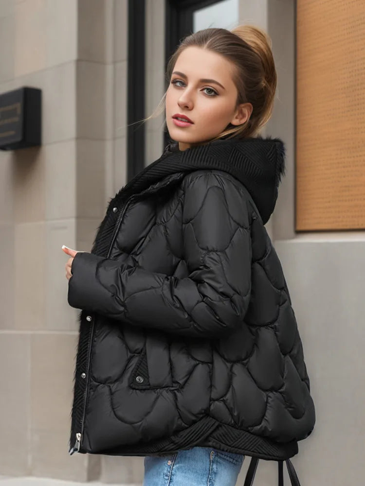 Winter Jackets For Women New Fashion Fake Two