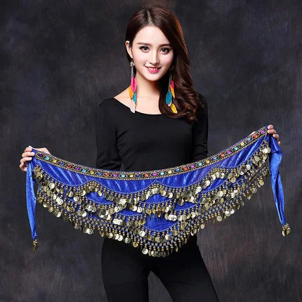 Oriental/Indian Belly Dance Coin Belt Bellydance Hip Scarf