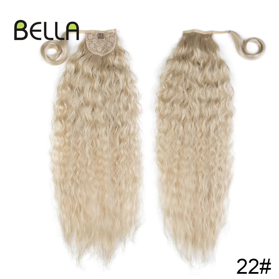 Bella Curly Synthetic Hair Ponytail Extensions Long Curly