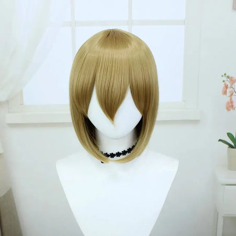 Short Inches Straight Synthetic Wig For Cosplay