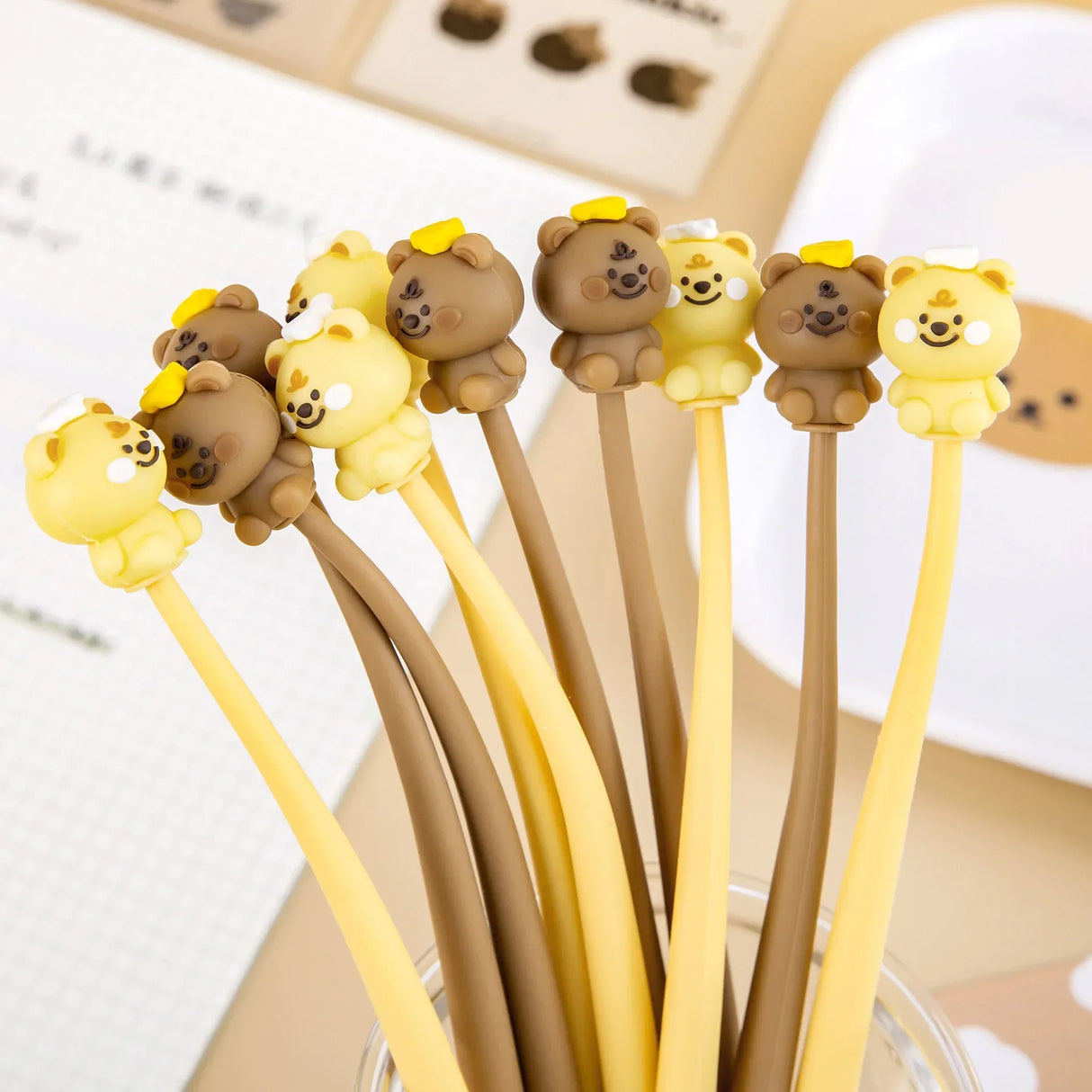Cute Cartoon Bear Gel Pen Student Stationery